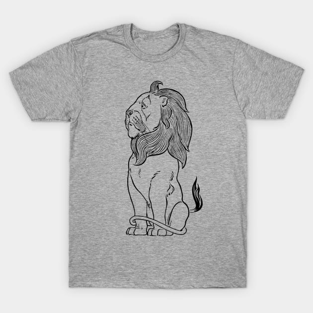 Vintage Lion from the Wizard of Oz T-Shirt by MasterpieceCafe